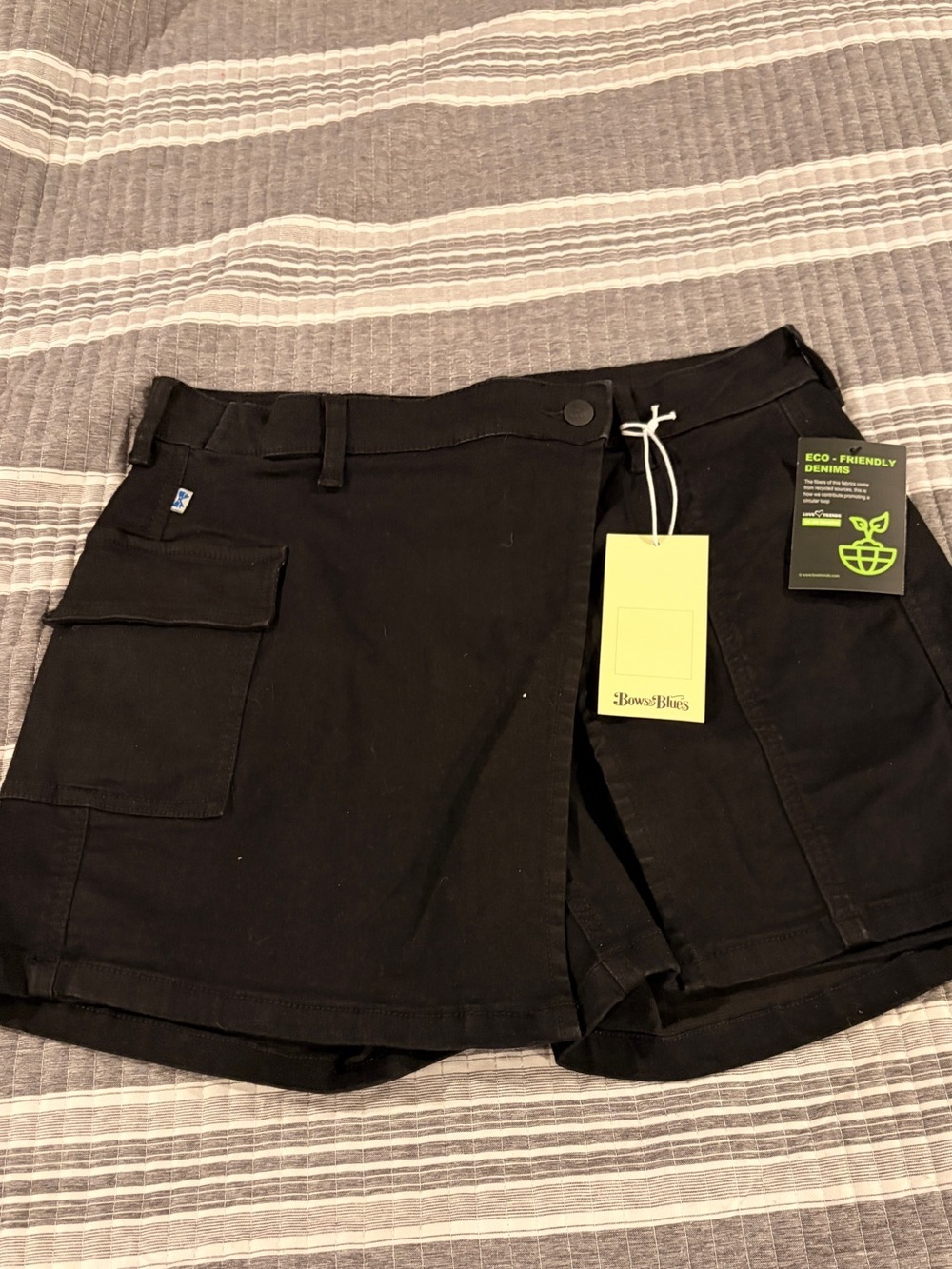 NWT Bow and Blues Black Women's Size 11 Utility Skort - Eco-Friendly